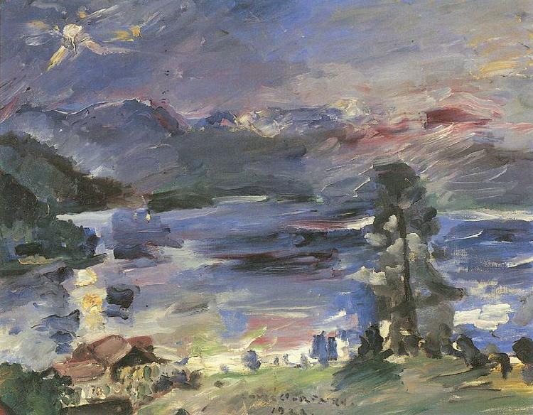 Lovis Corinth Walchensee, aufgehender Mond Germany oil painting art